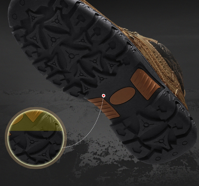 Large Size High-top Leather Boots Increase Martin Boots