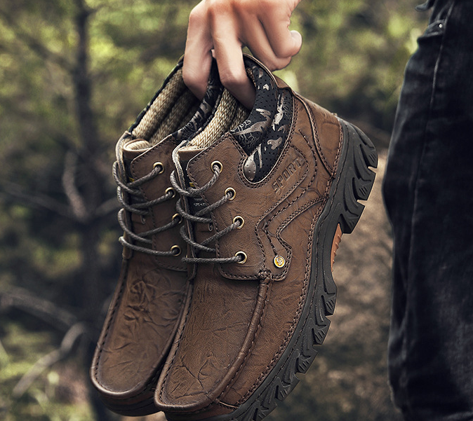 Large Size High-top Leather Boots Increase Martin Boots