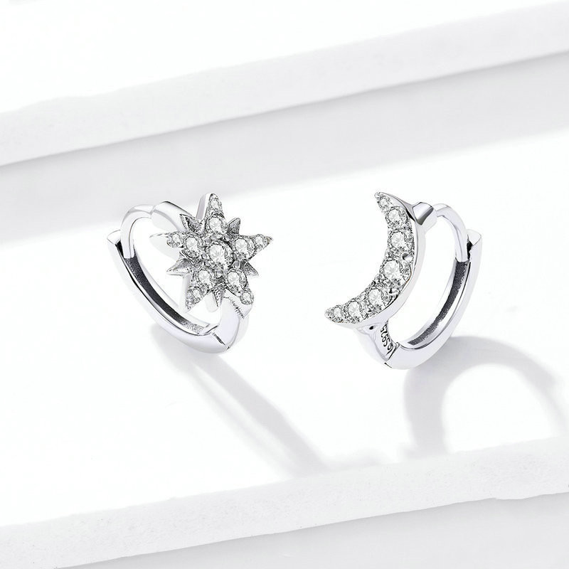 Star and Moon Earrings