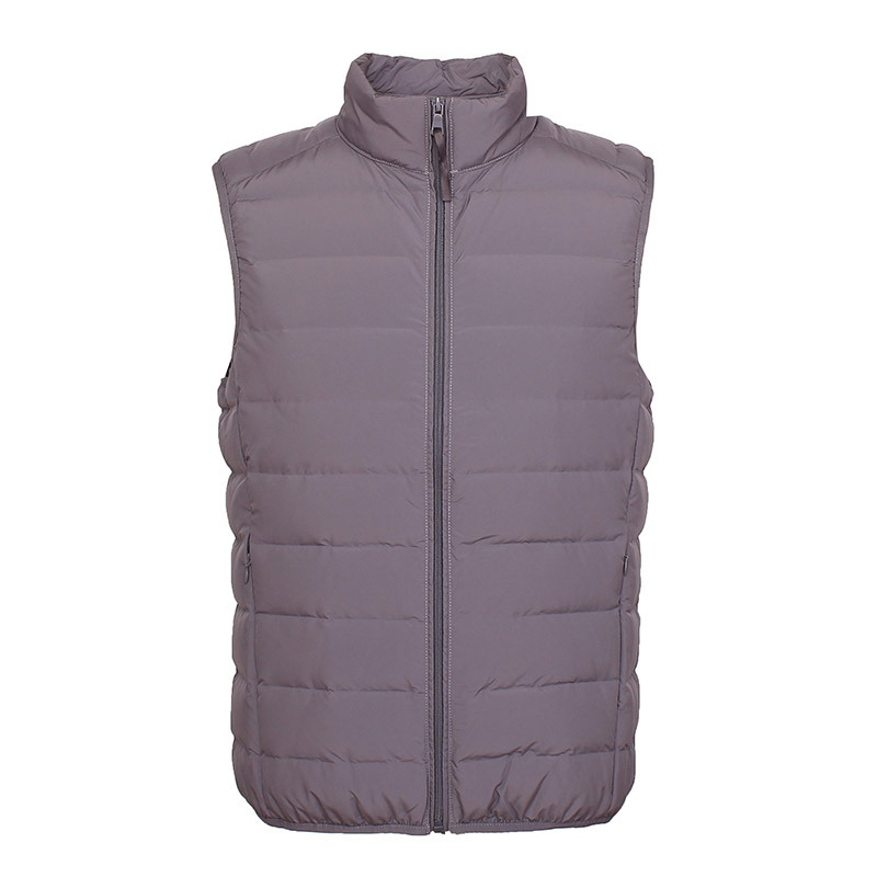 Men's Plus Size Warm Inner Short Stand Collar Vest