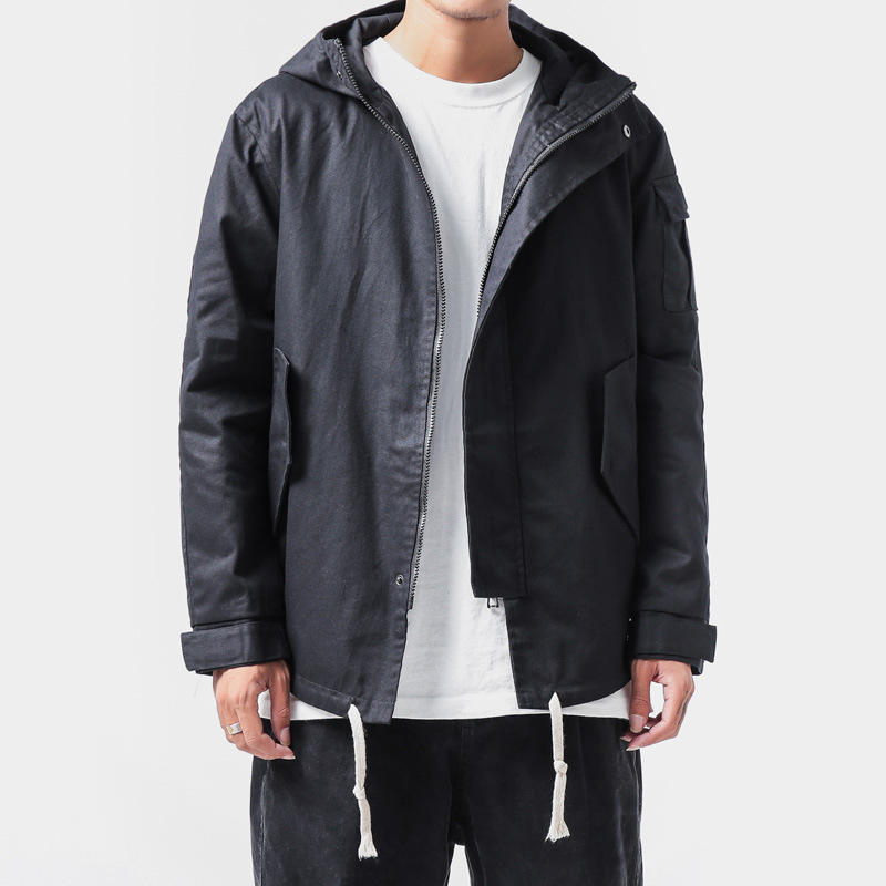 European and American plus size loose camouflage hooded jacket