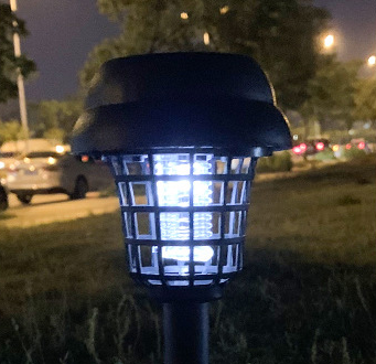 Cross-Border Solar Mosquito Killing Lamp Insecticidal WhiteLight Purple Outdoor Lawn Lamp LED Electronic Mosquito Repellent Lamp - Image 3