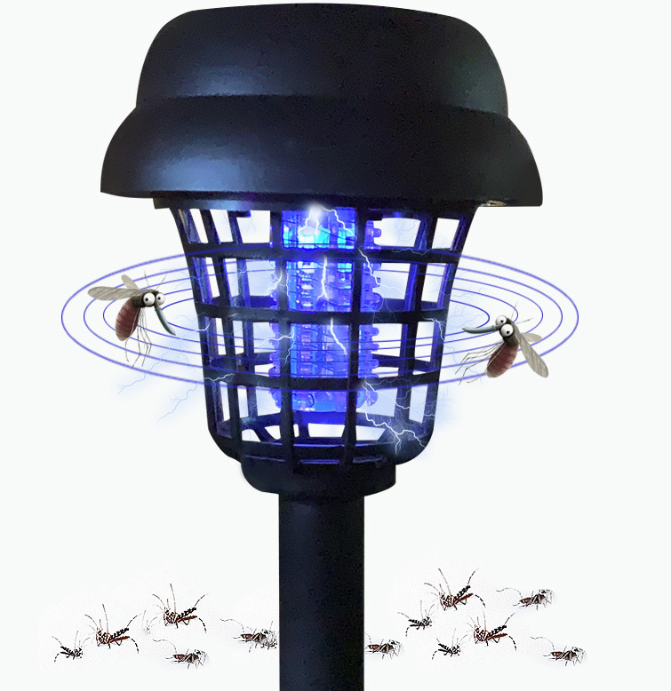 Cross-Border Solar Mosquito Killing Lamp Insecticidal WhiteLight Purple Outdoor Lawn Lamp LED Electronic Mosquito Repellent Lamp - Image 7
