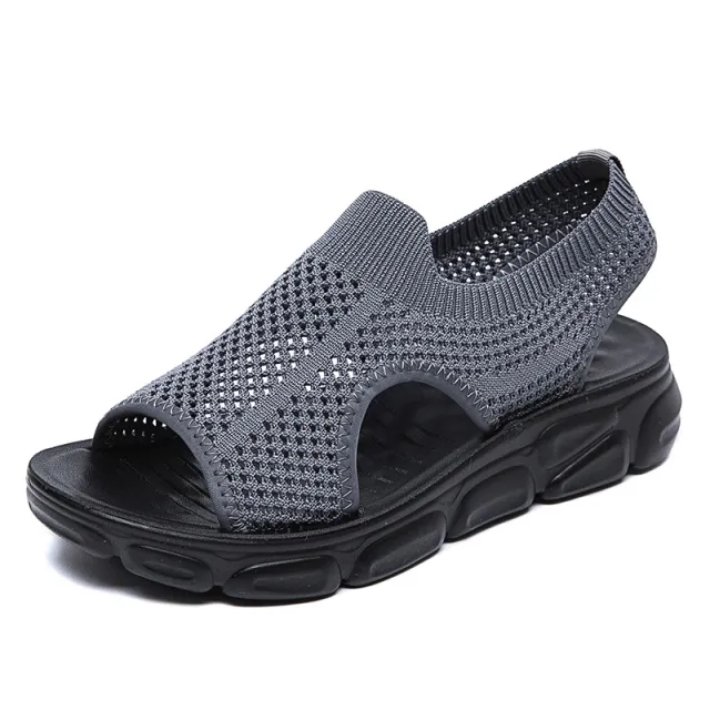 Rome Fashion Breathable Soft Sole Sandals Grey - Shop at LoveMi