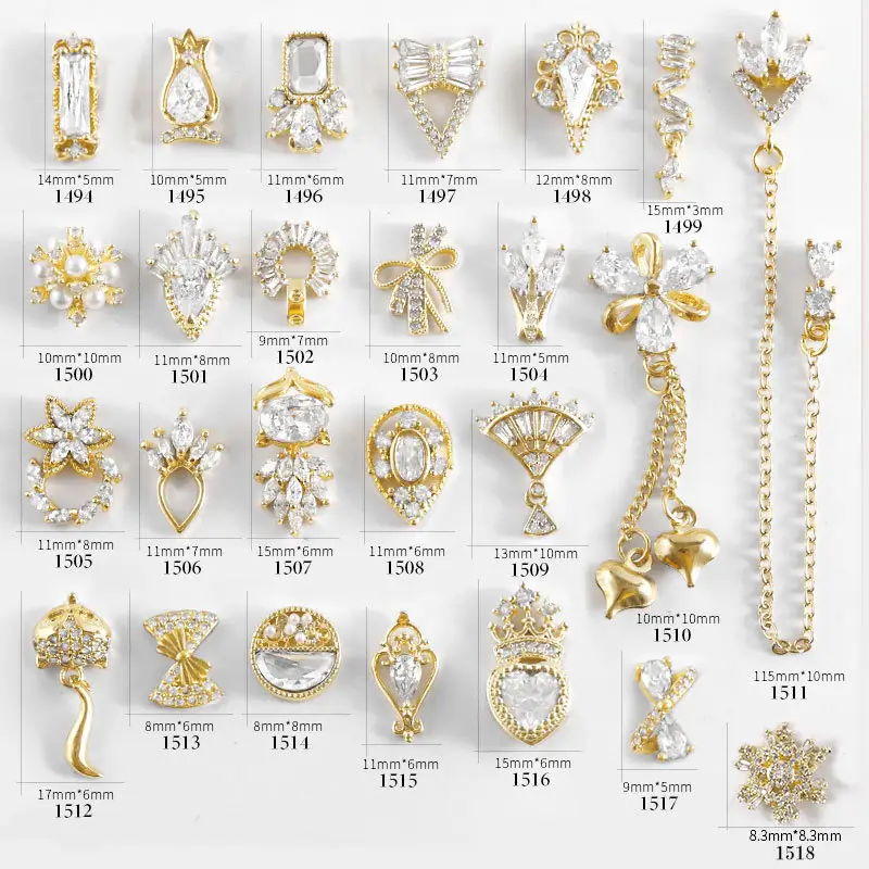 Nail Art Zircon Pearl Rhinestone Jewelry Net