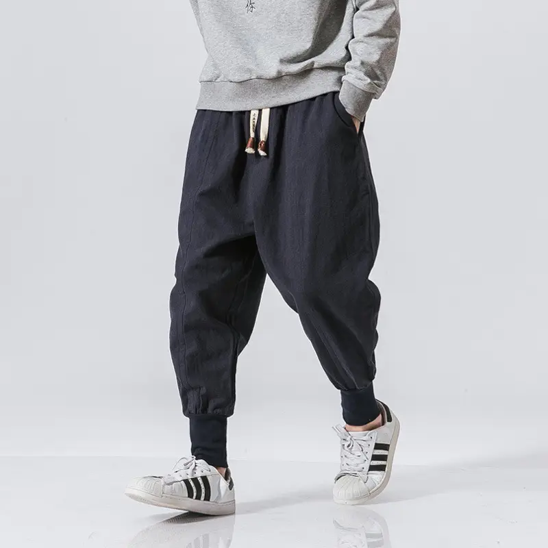 Chinese Style Harem Pants Men Streetwear Casual