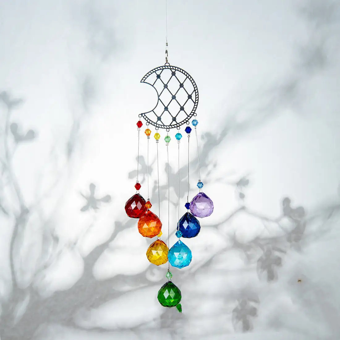 Pendant Tree Of Life Retro Bauhinia Moon Flower-Shaped Colorful Lighting Ball Pendant