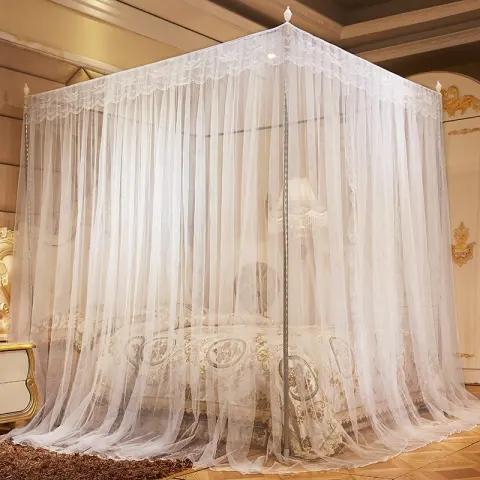 Household Mosquito Net Princess Wind Floor Stand Encrypted Thick