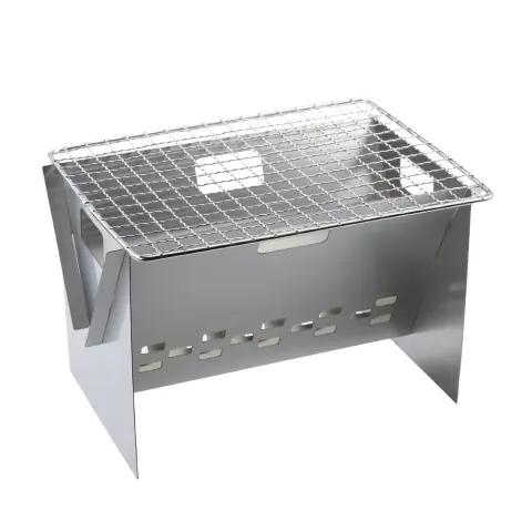 Stainless Steel Portable X-shaped Grill DIY Card New Mini