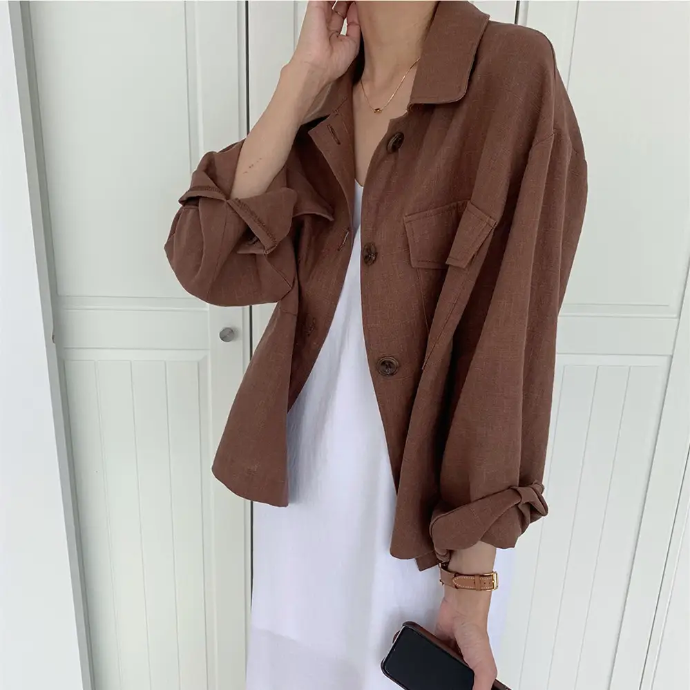 Cotton And Linen Air-conditioned Jacket