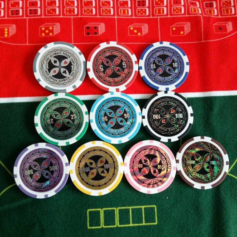 Title 4, Monedas de juego de Baccarat de póquer con fich...