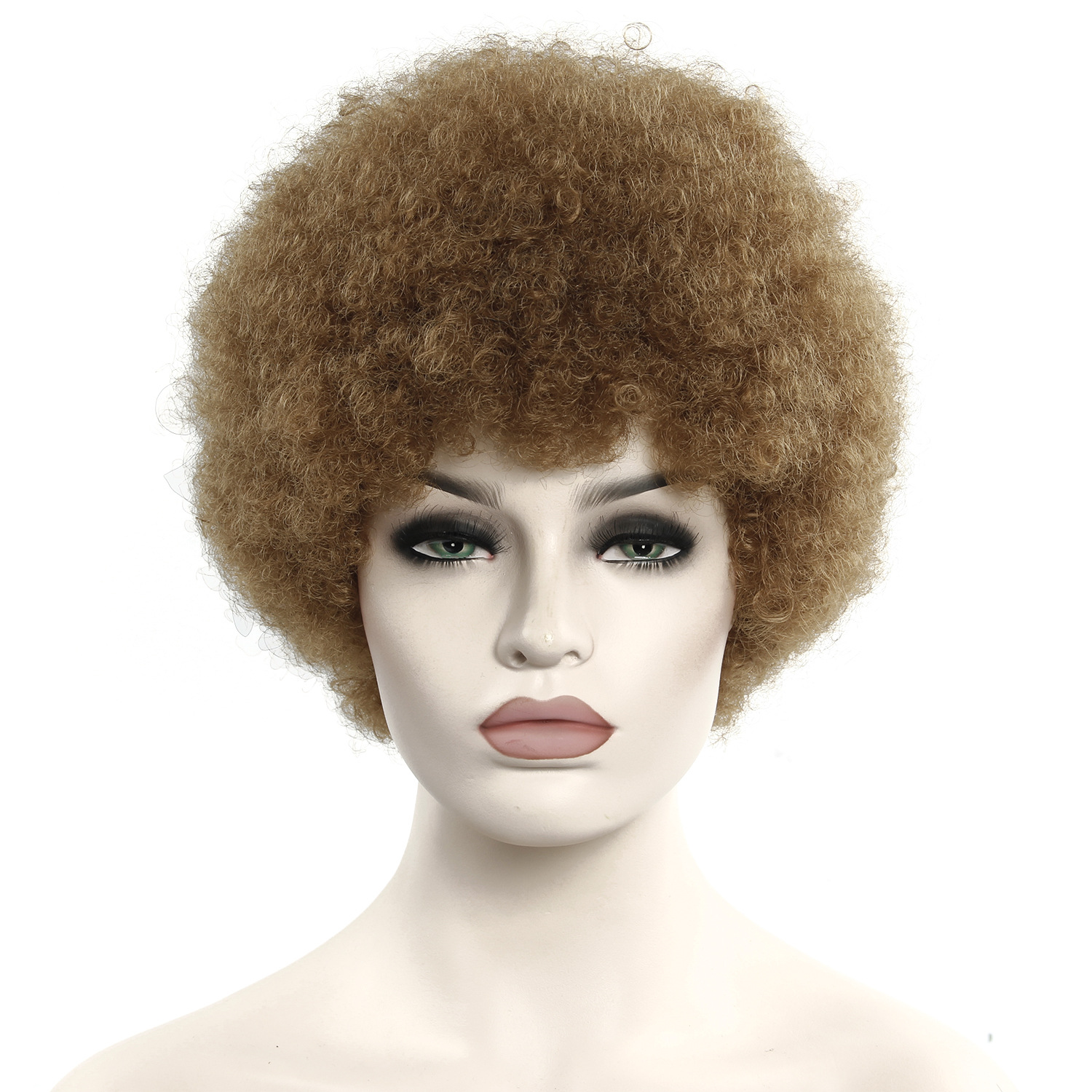 short Curly Hair 6 Inch Short Exploded Headgear