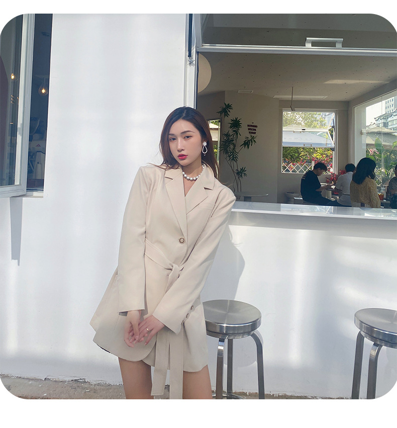Big Sister Janedoe Waist Waist Suit Casual Jacket