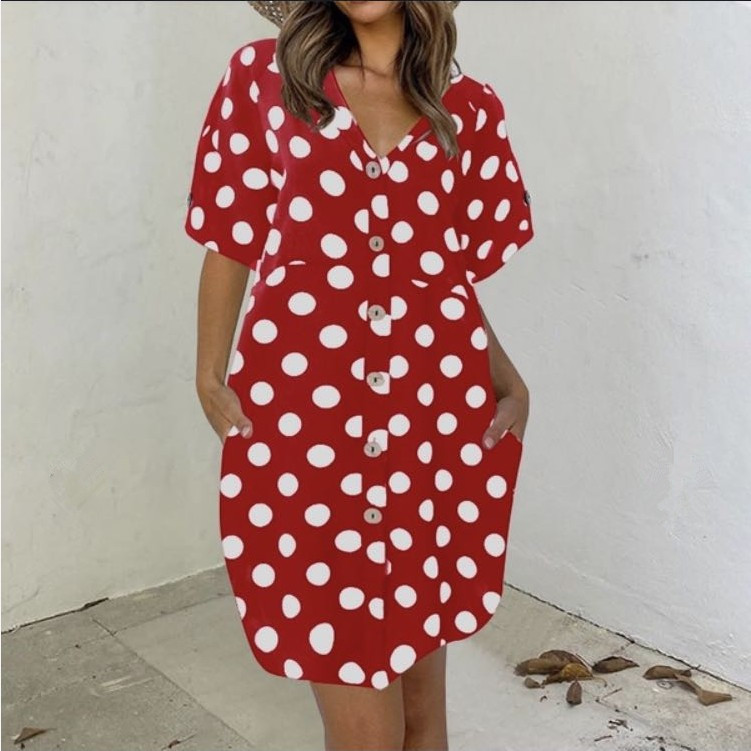 Loose Casual Short-sleeved Mid-length Shirt