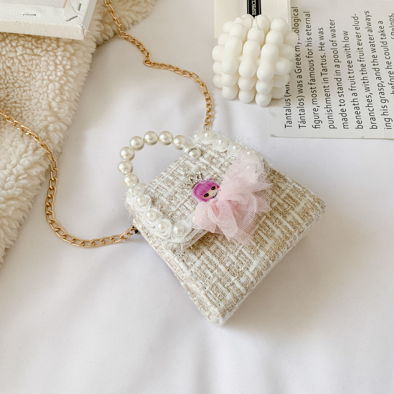 Fashion Small Fragrance Accessories Bag Chain Cute Flower Shoulder Bag