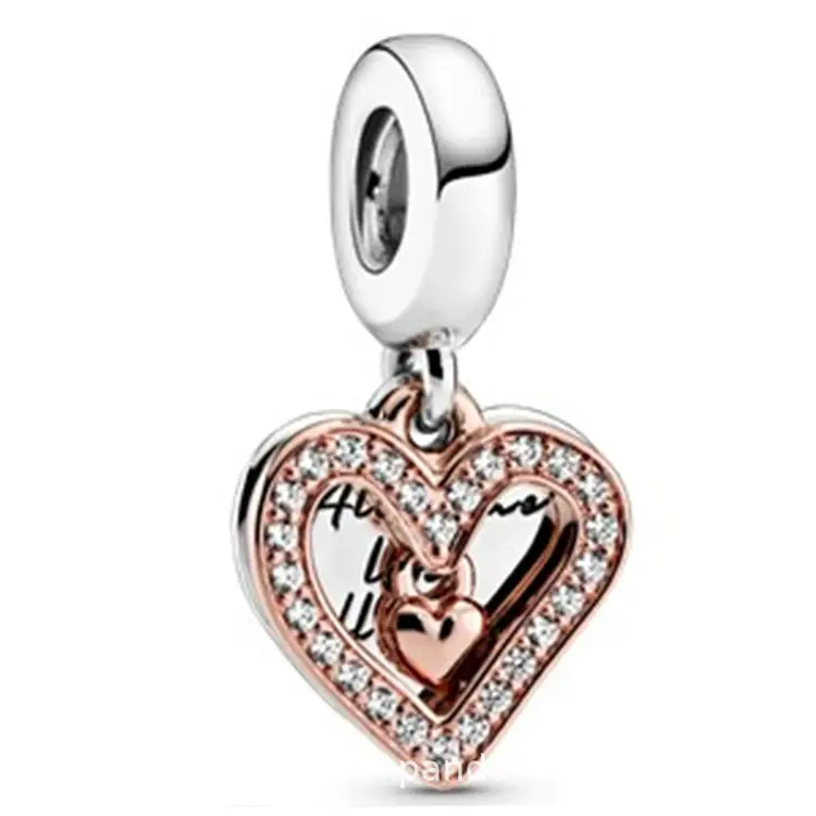 25 Silver Pendant String Beads DIY Accessories