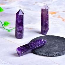 Title 4, Brazilian Natural Amethyst Single-pointed Cryst...