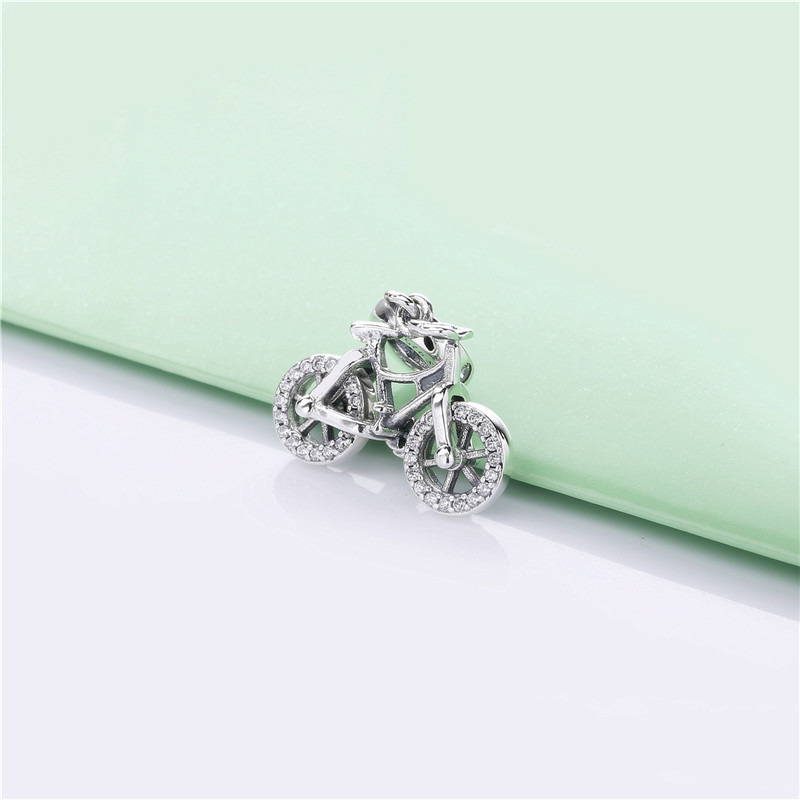 S925 Silver Bracelet Gorgeous Bicycle Hanger