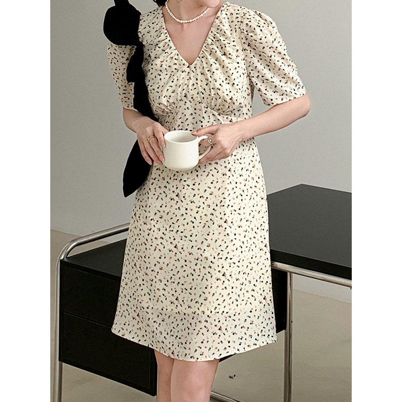 Floral V-Neck Midi Dress, picture 5 of 5