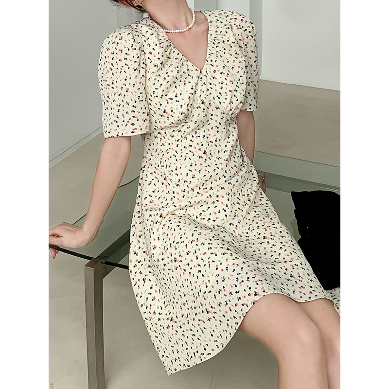 Floral V-Neck Midi Dress, picture 2 of 5