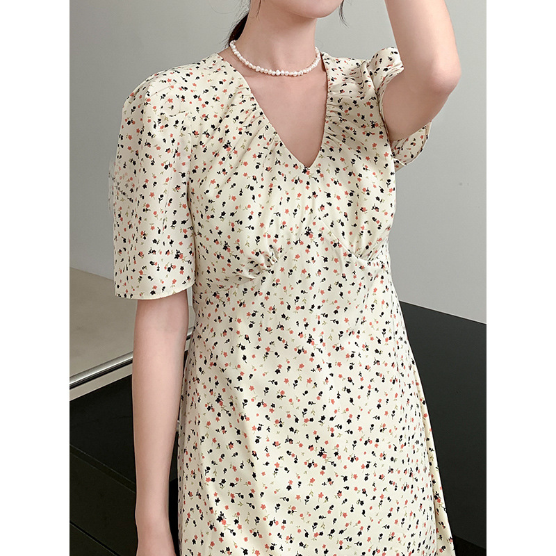 Floral V-Neck Midi Dress, picture 3 of 5