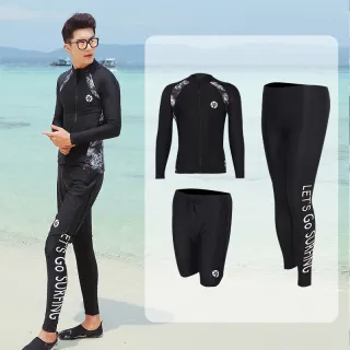 Long-sleeved Trousers Jellyfish Suit Snorkeling Surfing Swimsuit Suit - 3 Men-Xl