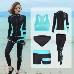 Long-sleeved Trousers Jellyfish Suit Snorkeling Surfing Swimsuit Suit - 5 Lady-2Xl - View 1
