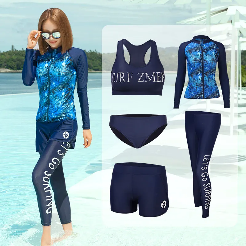 Long-sleeved Trousers Jellyfish Suit Snorkeling Surfing Swimsuit Suit - 2 Lady-M
