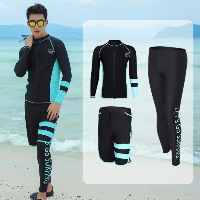 Long sleeved Trousers Jellyfish Suit Snorkeling Surfing Swimsuit Suit 5 Men L - Shop at LoveMi