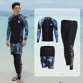 Long-sleeved Trousers Jellyfish Suit Snorkeling Surfing Swimsuit Suit - 8 Men-Xl