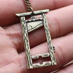 Title 2, Gothic Guillotine Knife Rock Pendant Necklace, ...