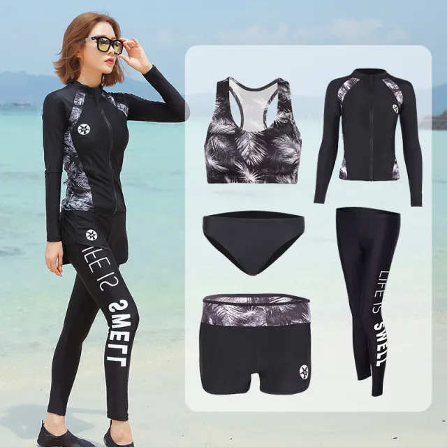 Long sleeved Trousers Jellyfish Suit Snorkeling Surfing Swimsuit Suit 3 Lady 2Xl - Shop at LoveMi