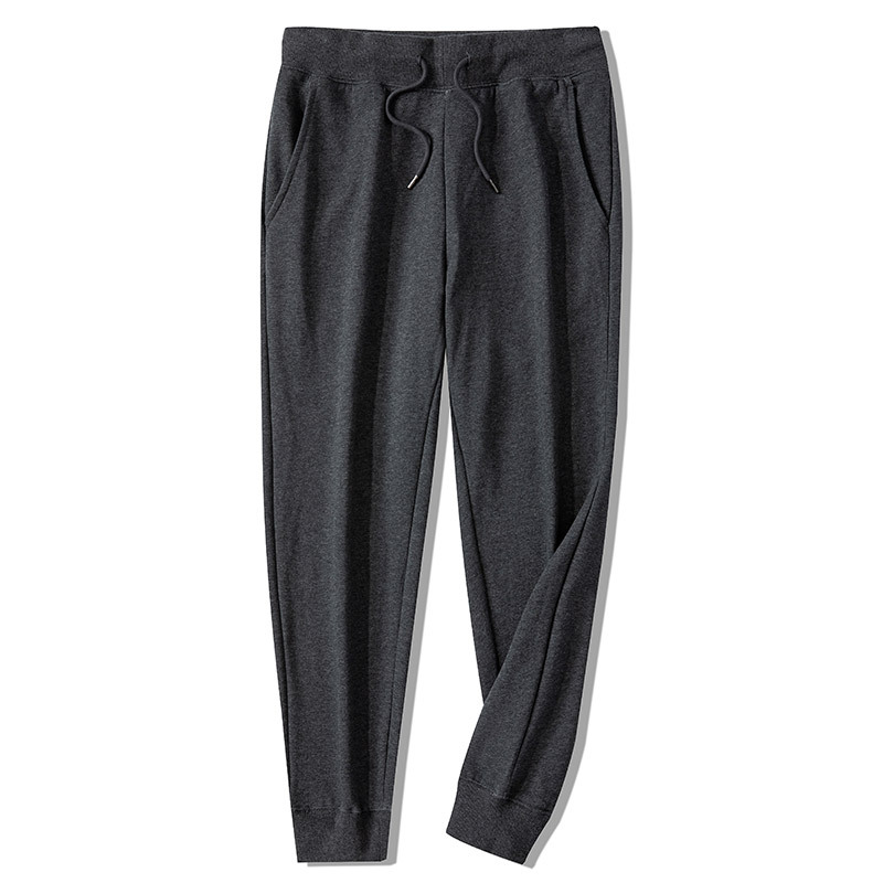 Fashionable And Simple Men's Solid Color Lace-Up Trousers