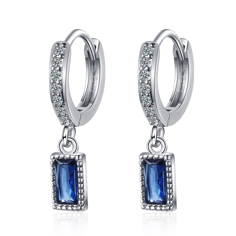 Literary Small Fresh Earrings With Zirconium Diamonds