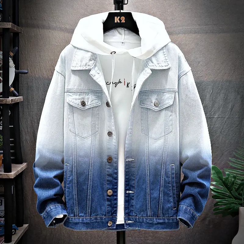 Men's Denim Jacket Loose Student Clothes Men