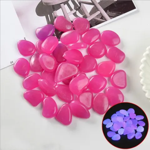 Luminous Stones Fluorescent Aquarium Pebbles Fish Tank Garden