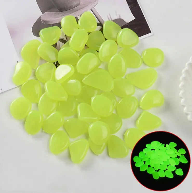 Luminous Stones Fluorescent Aquarium Pebbles Fish Tank