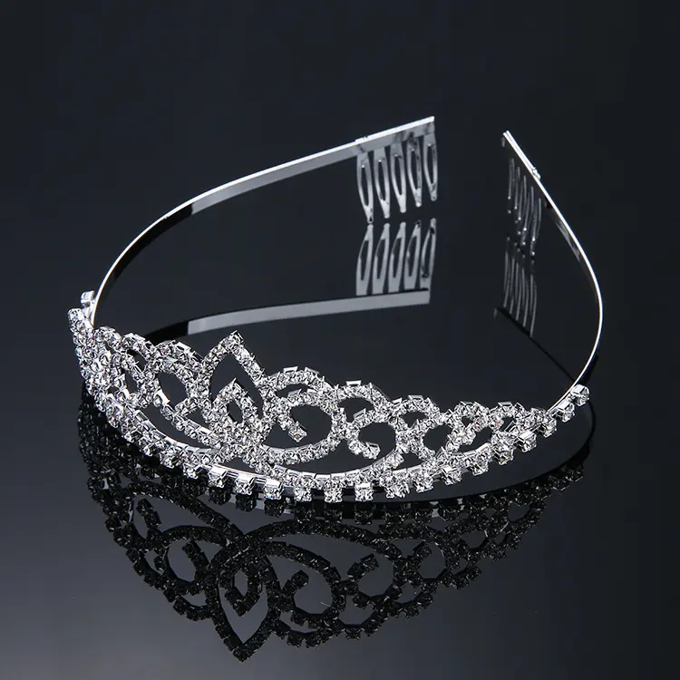 Royal Crystal Tiara Crowns Hair Jewelry Wedding Pageant Bridal