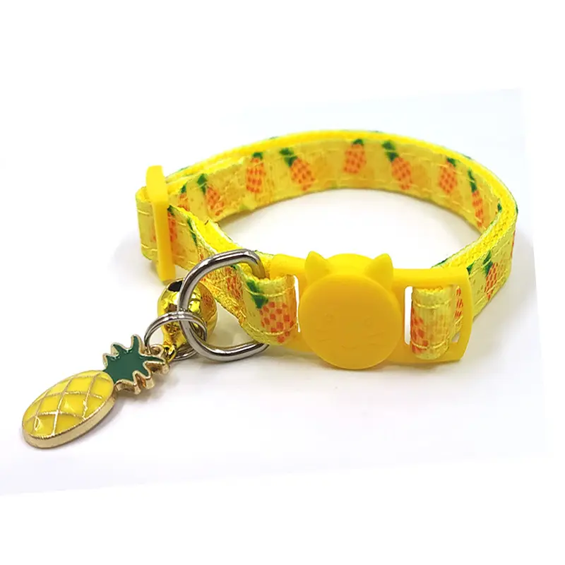 Pet Print Bell Cat Collar Strap