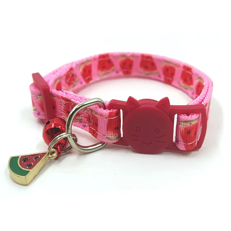 Pet Print Bell Cat Collar Strap