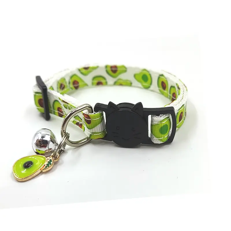 Pet Print Bell Cat Collar Strap