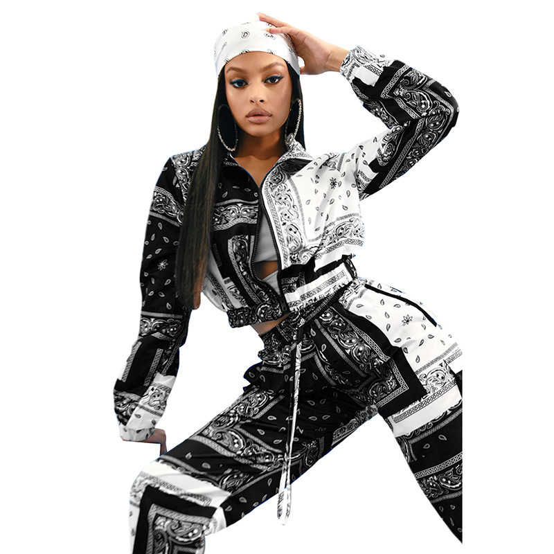 Printed Leisure Sports suit