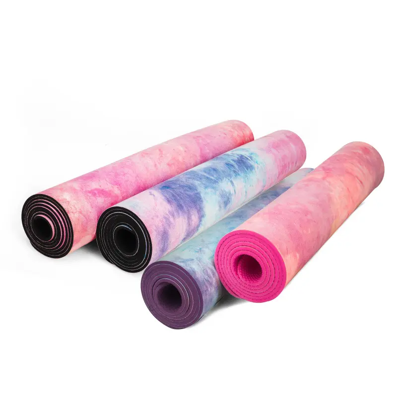 Tie-dyed Natural Rubber Yoga Mat Suede Sublimation