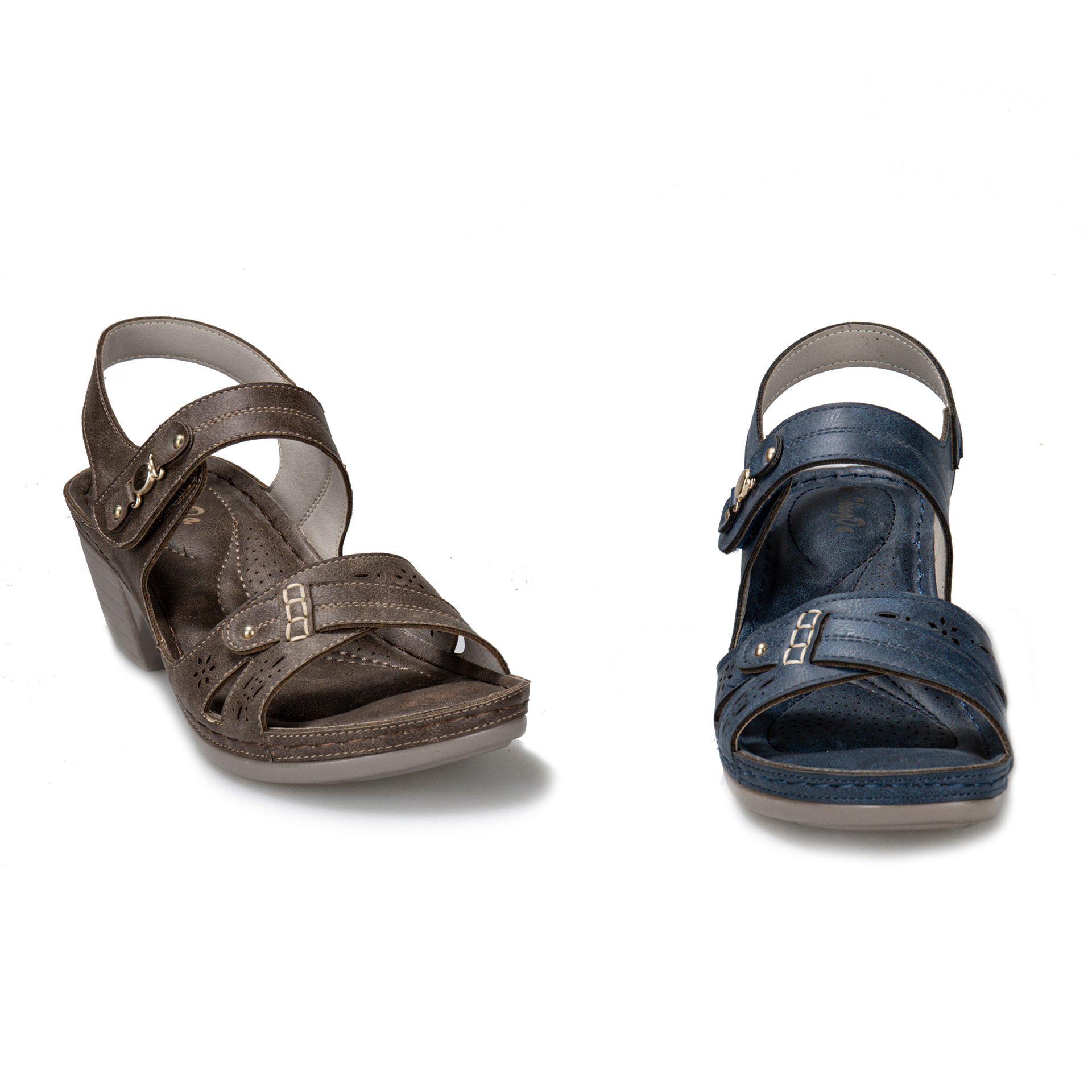 Metal Cross-Strap Sandals, picture 4 of 4