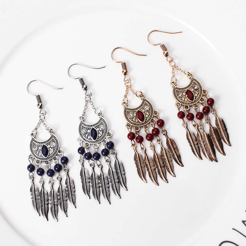 Ethnic Style Earrings Yunnan Ethnic Minority Miao Ethnic Group Hakka Element Earrings Hy-7331-1