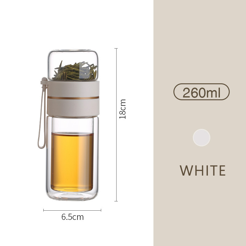 Tea And Water Separation Tea Cup Car Portable Leak-proof Water Cup With Strainer