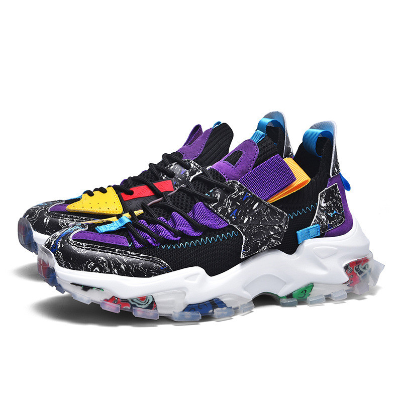 Flying Mesh Sneakers Platform Daddy Shoes Running Shoes - Image 2