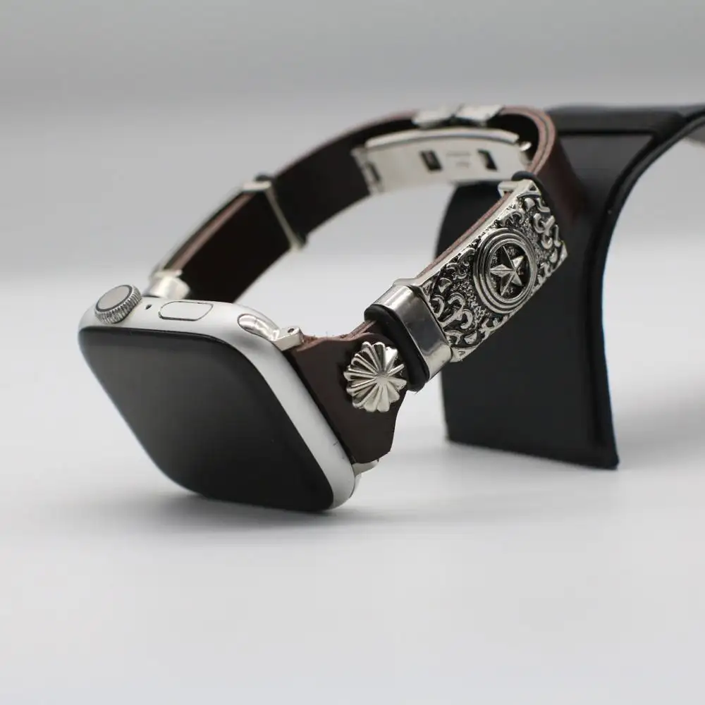 Watch Wrist Band Retro DIY Embossed