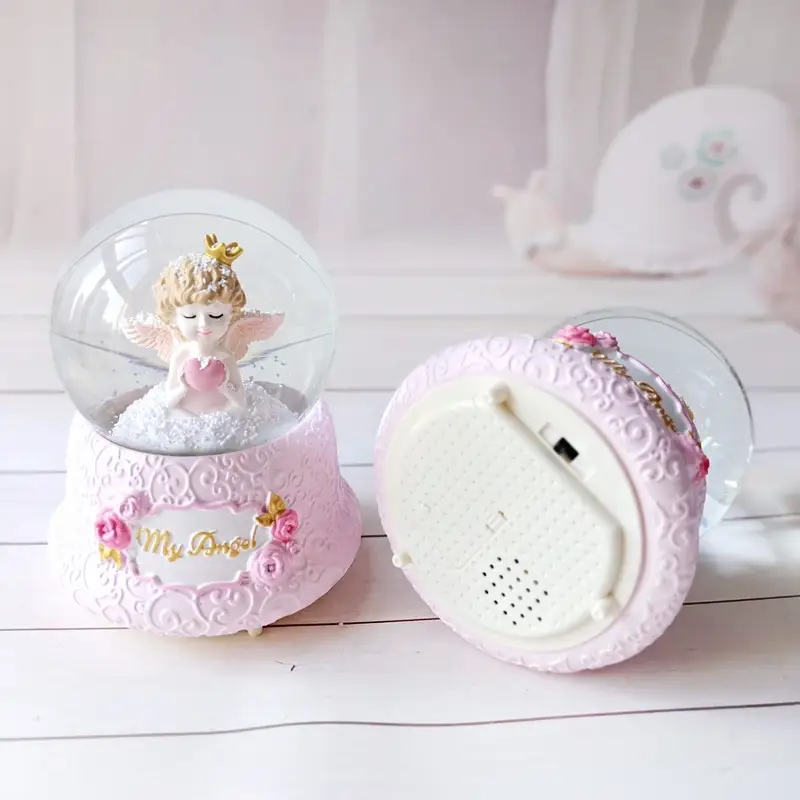 Gift Snow Crystal Ball Music Box