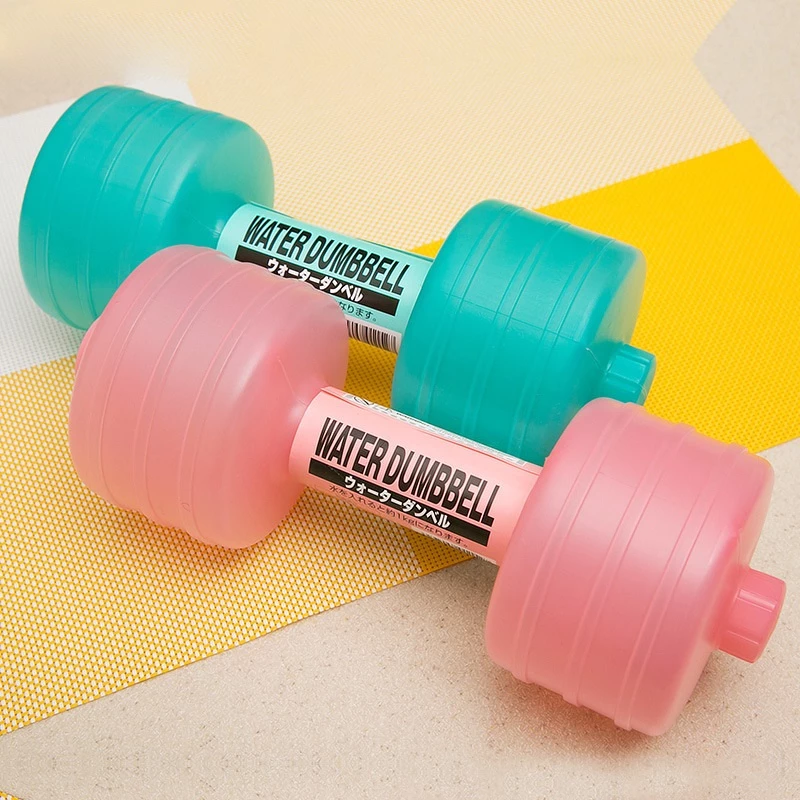 Water-filled Dumbbells blue and pink